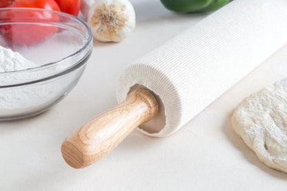 Fox Run Rolling Pin Covers - Durable Cotton Set of 2 for Effortless Baking
