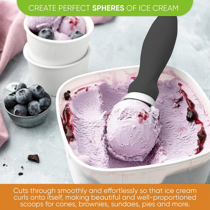 Spring Chef Heavy Duty Ice Cream Scoop - Comfortable Grip, Dishwasher Safe | Perfect for Gelato & Sorbet