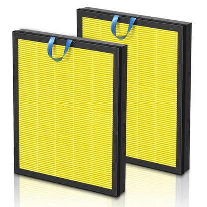 Vital 200S Pet Care Replacement Filter for LEVOIT Vital 200S and Vital 200S-P Air Purifier, HEPA and Activated Carbon Filter, Vital 200S-RF-PA, 2 Pack, Yellow