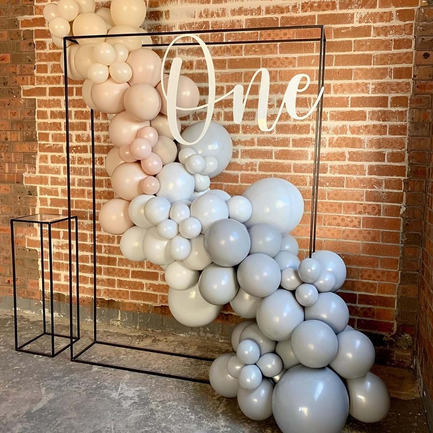 Voircoloria Gray Balloon Garland Arch Kit - 90 Pack in Pastel Grey | 18/12/10/5 Inch for Weddings, Graduations & More