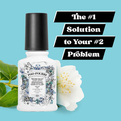 Poo-Pourri Before-You-Go Toilet Spray - Fresh Air & Mint Scent, 2 Fl Oz | Jasmine Infusion
