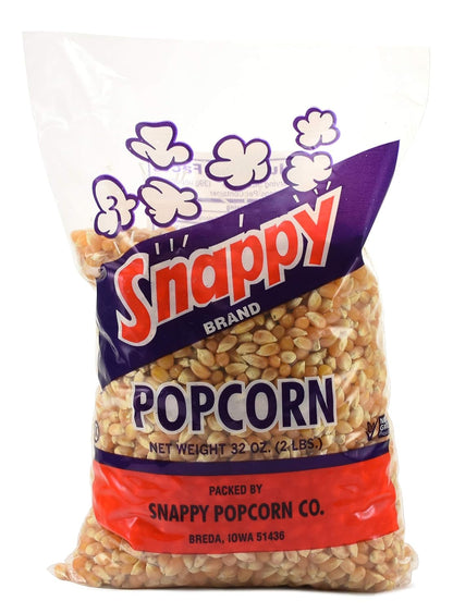 Snappy Yellow Popcorn Kernels - Perfect for Air Poppers & Stovetop | 2 lbs of Delicious Popping Corn
