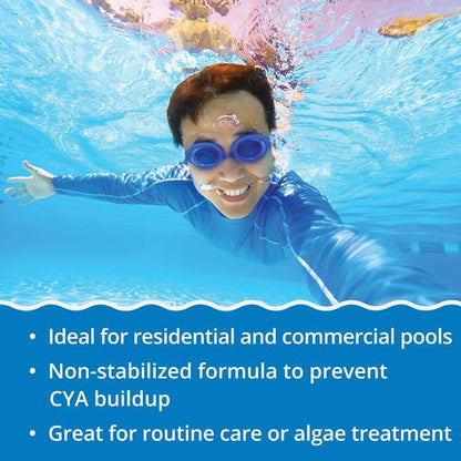 In The Swim Pool Shock - 68% Cal-Hypo Granular Sanitizer for Crystal Clear Water - 24 x 1 lb Pack