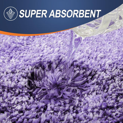 OLANLY Bathroom Rugs - Extra Soft Microfiber Mat 34x21 | Quick Dry & Machine Washable, Violet