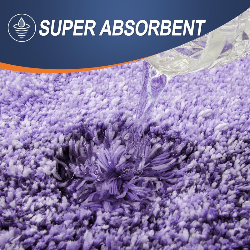 OLANLY Bathroom Runner Rugs Mat 59x20, Extra Soft Absorbent Microfiber Bath Rugs, Rubber Backing, Quick Dry, Washable Long Bath Mats for Bathroom Floor, Tub and Shower, Home Decor Accessories, Violet