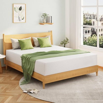 EGOHOME Twin XL Memory Foam Mattress - 5-Inch Cooling Gel Bed Mattress | CertiPUR-US Certified, 80''L x 38''W, White