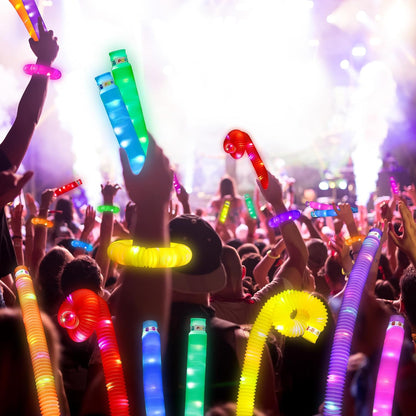 UrChoice Glow Sticks - 16PCS LED Pop Tubes Party Favors | Glow Necklaces & Bracelets for Imaginative Play