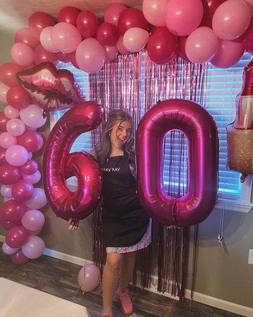 Hot Pink Number 6 Balloon - 40 Inch Giant Foil Balloon for 6th Birthday Party Decorations