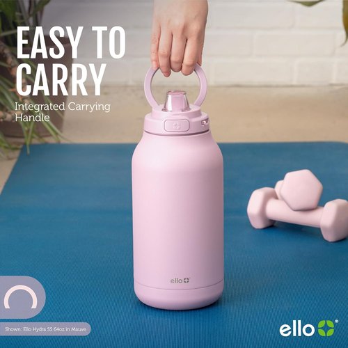 Ello Hydra 64oz Vacuum Insulated Stainless Steel Jug - Durable & Locking Design