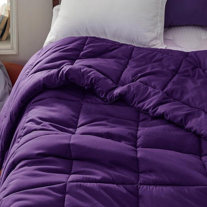 Bedsure Comforter Duvet Insert - Twin Size Quilted Down Alternative Bedding | All-Season GentleSoft Blanket, Purple 88 x 68 Inches