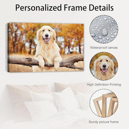 Custom Canvas Prints - Personalized Photo Wall Art for Family, Pets & Couples | Framed 12x8