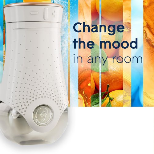Glade PlugIns Refills Air Freshener,Coastal Sunshine Citrus, Scented and Essential Oils for Home and Bathroom, 0.67 Fl Oz, 5 Count