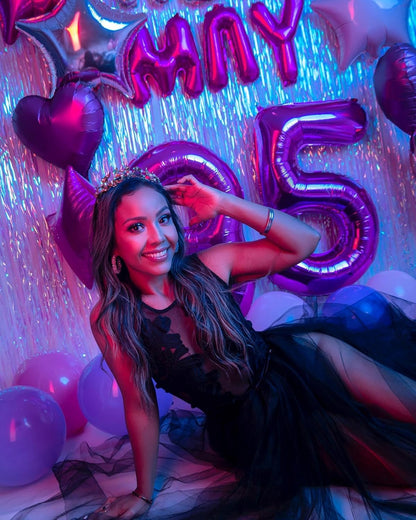 Purple Number 18 Balloon - 40 Inch Birthday Decoration for 18th Party | Ideal for Boys & Girls