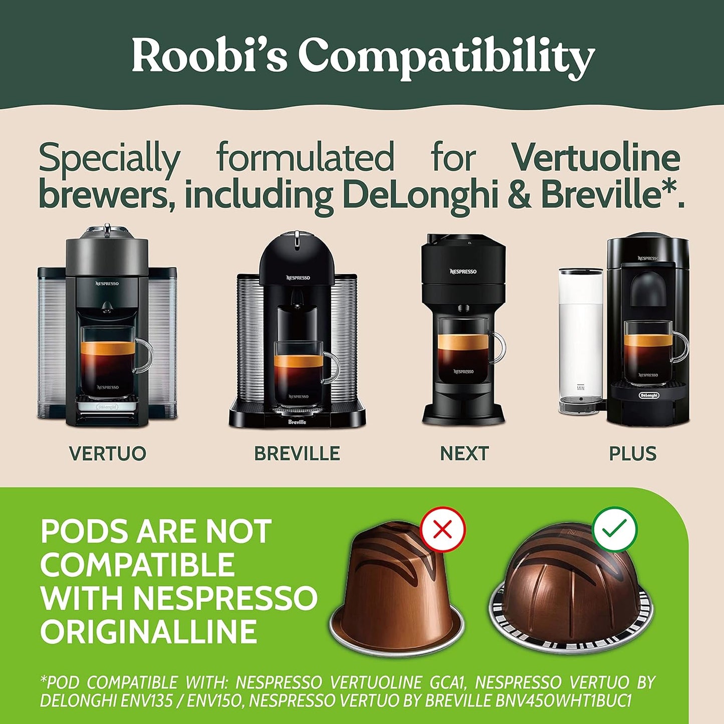 Roobi Nespresso Compatible Vertuo Cleaning & Descaling Kit - 6 Month Supply with Solution & Tablets