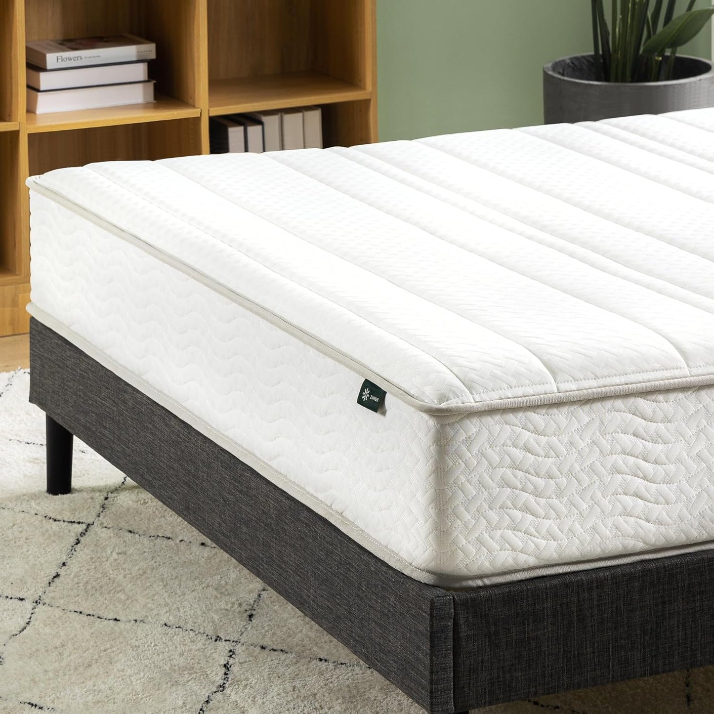 Zinus 6 Inch Hybrid Mattress - Medium Firmness, Durable Support, Twin Size, Certified Safe Foams