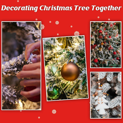 QZYL Christmas Tree Flocking Powder - 5Lbs Self-Adhesive Fake Snow for Holiday Decor | White Snow Flock