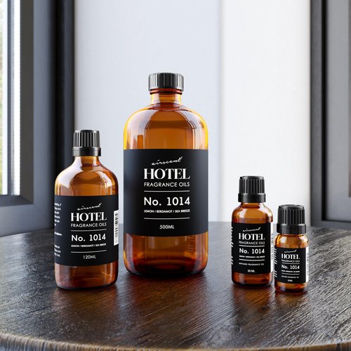 AirScent Hotel Diffuser Oil No. 1014 - The Iconic 5-Star Hotel Coastal Blend - Lemon Bergamot Sea Breeze - 10 mL Premium Fragrance Oil for Ultrasonic and Waterless Diffusers and Crafting