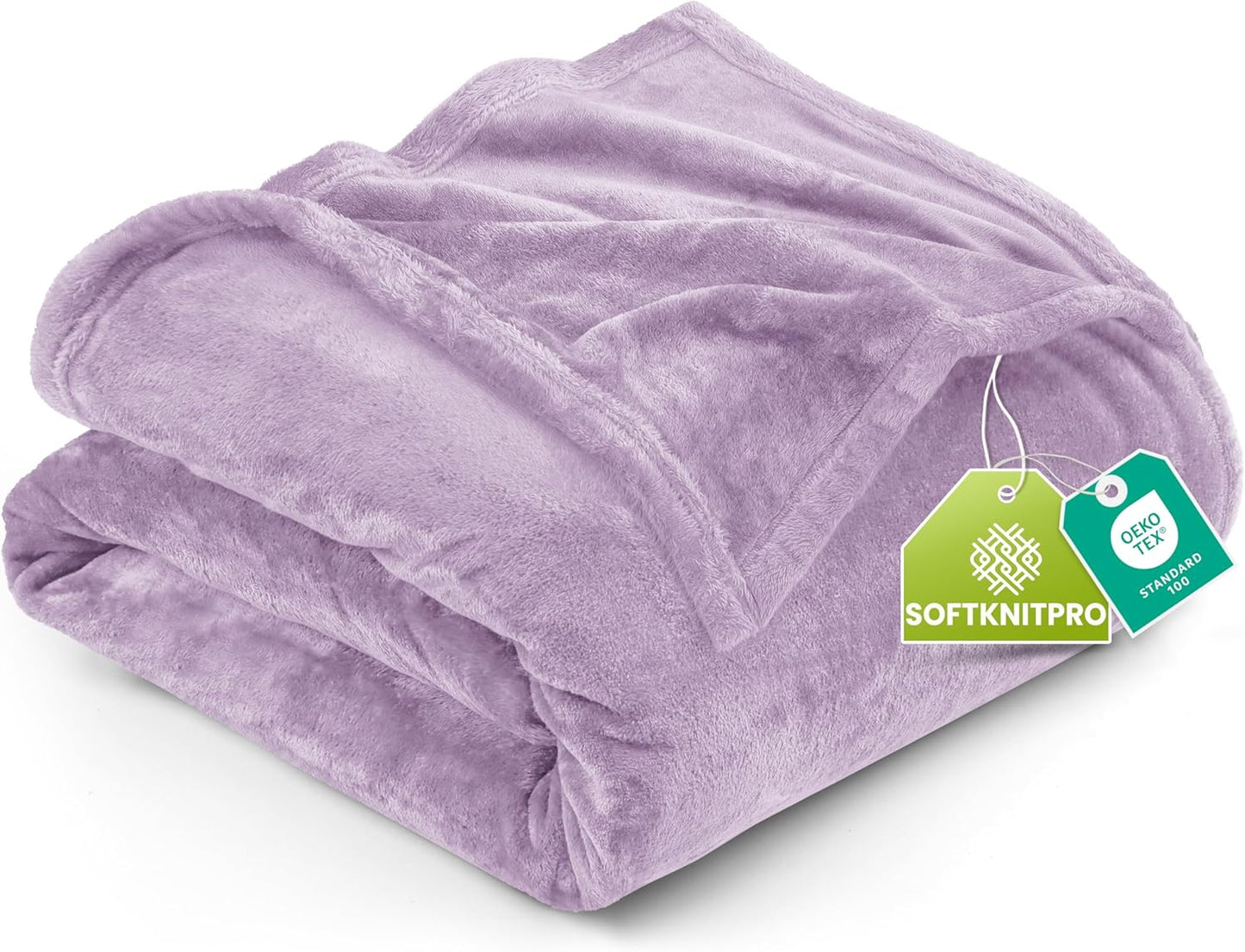 Utopia Bedding Fleece Blanket - King Size Lilac 300GSM Luxury Soft Microfiber | Anti-Static (90x102 Inch)