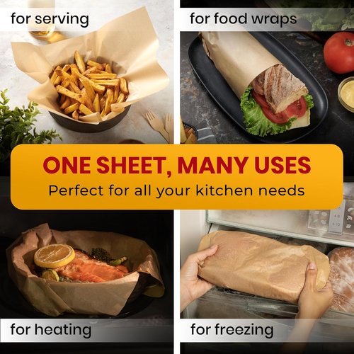 Baker's Signature Parchment Paper Baking Sheets - 220 PCS, 12x16 Inches | Non-Stick, Unbleached & Safe