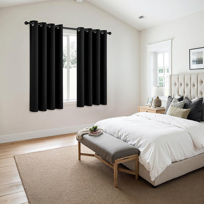 MIULEE Blackout Curtains - Thermal Insulated Room Darkening Drapes | 63-Inch, 2 Panels, Noise Reduction