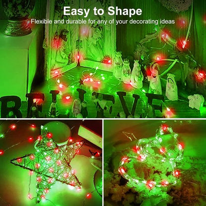 Btfarm 30 Pack Fairy Lights - Battery Operated 7ft Twinkle String Lights | Waterproof Mini Silver Wire for Christmas & Weddings