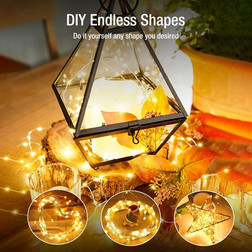 Fairdeer 6 Pack Fairy Lights Battery Operated - 7ft 20 Led Twinkle Lights 3 Modes, Bulk Mini String Lights Waterproof for Mason Jars Vases DIY Party Wedding Decoration Christmas -Warm White