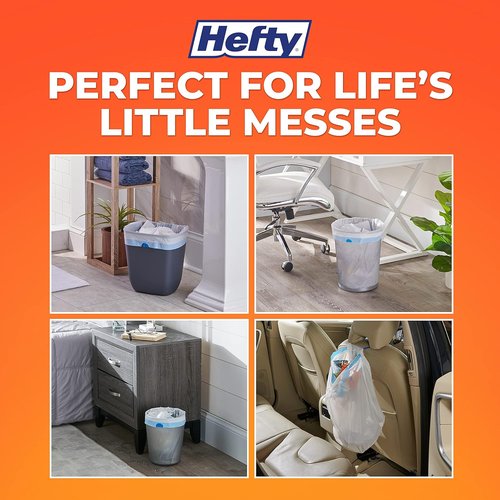 Hefty Medium Trash Bags - Watermelon Scented | 8 Gallon Size, 26 Count Pack