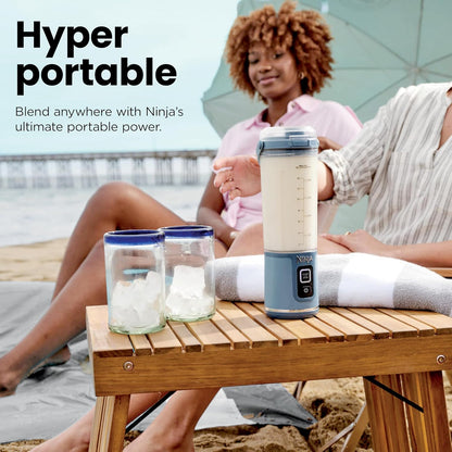 Ninja Portable Blender - Cordless 18oz Personal Blender for Smoothies & Shakes | BPA-Free, Leakproof, USB-C Rechargeable, Black