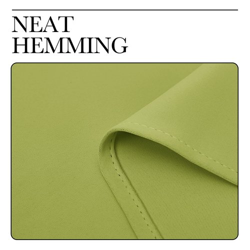 NICETOWN Thermal Insulated Solid Grommet Top Blackout Holiday Decorative Curtains/Drapes for Kid's Room (1 Pair, 42 x 63 inches in Fresh Green)