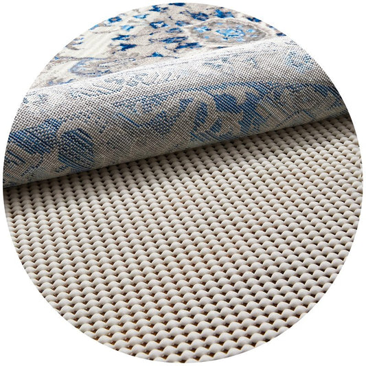 Veken 8 Ft Round Rug Pad Gripper for Hardwood Floors, Non Slip Circle Rug Pads for Area Rugs, Thick Rug Grippers for Tile Floors, Under Carpet Anti Skid Mat, Keep Your Rugs Safe and in Place