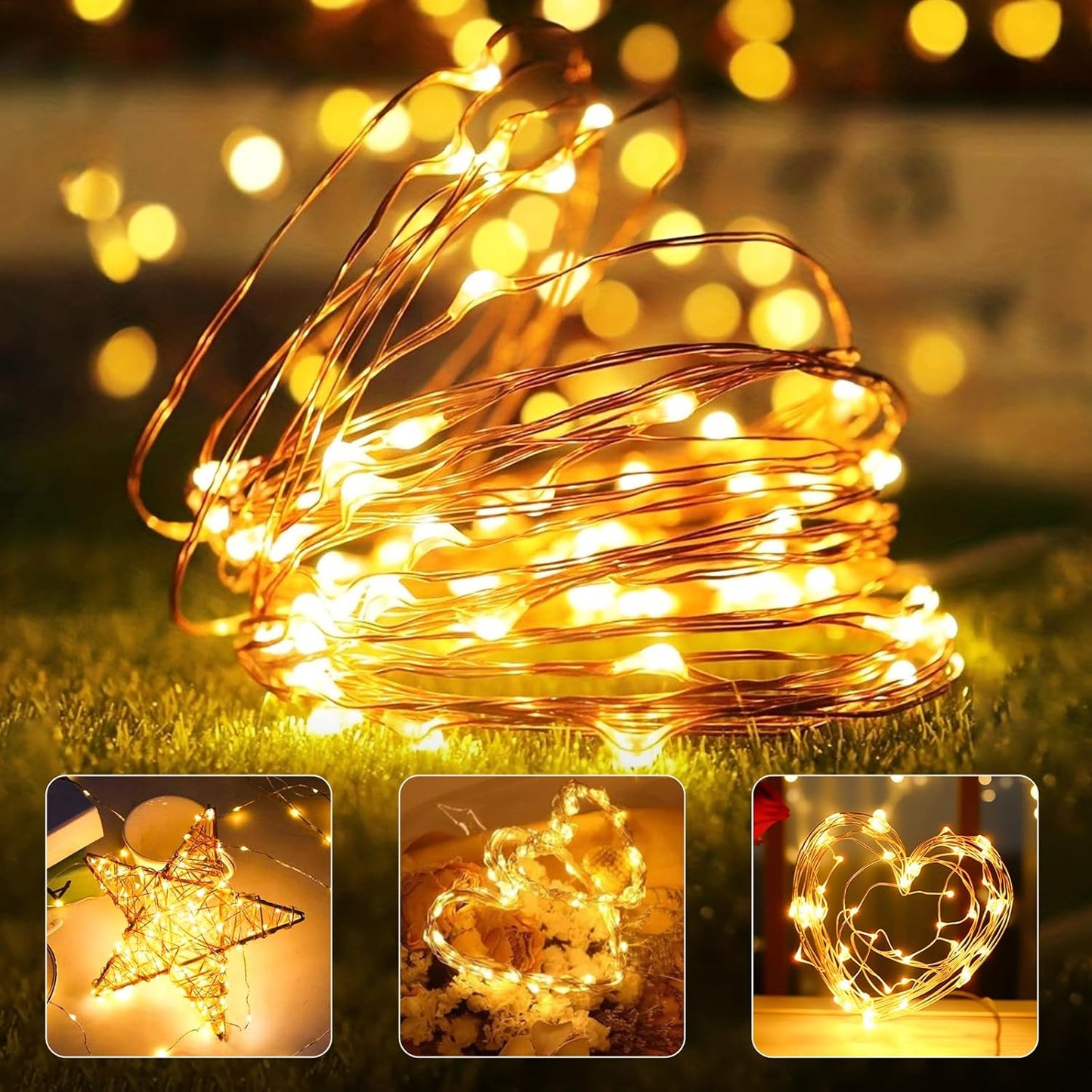 Btfarm Fairy Lights - 30 Pack Battery Operated Twinkle Lights with Timer | 10FT Length, 30 LEDs