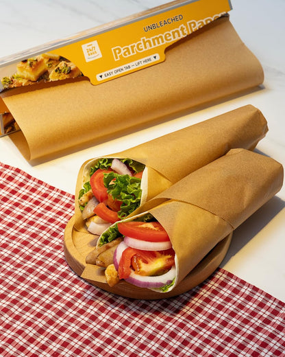 24/7 Bags Parchment Paper Roll - Non-Stick, Food Safe, 300 Sq Ft, 12" Wide | Ideal for Baking & Air Frying