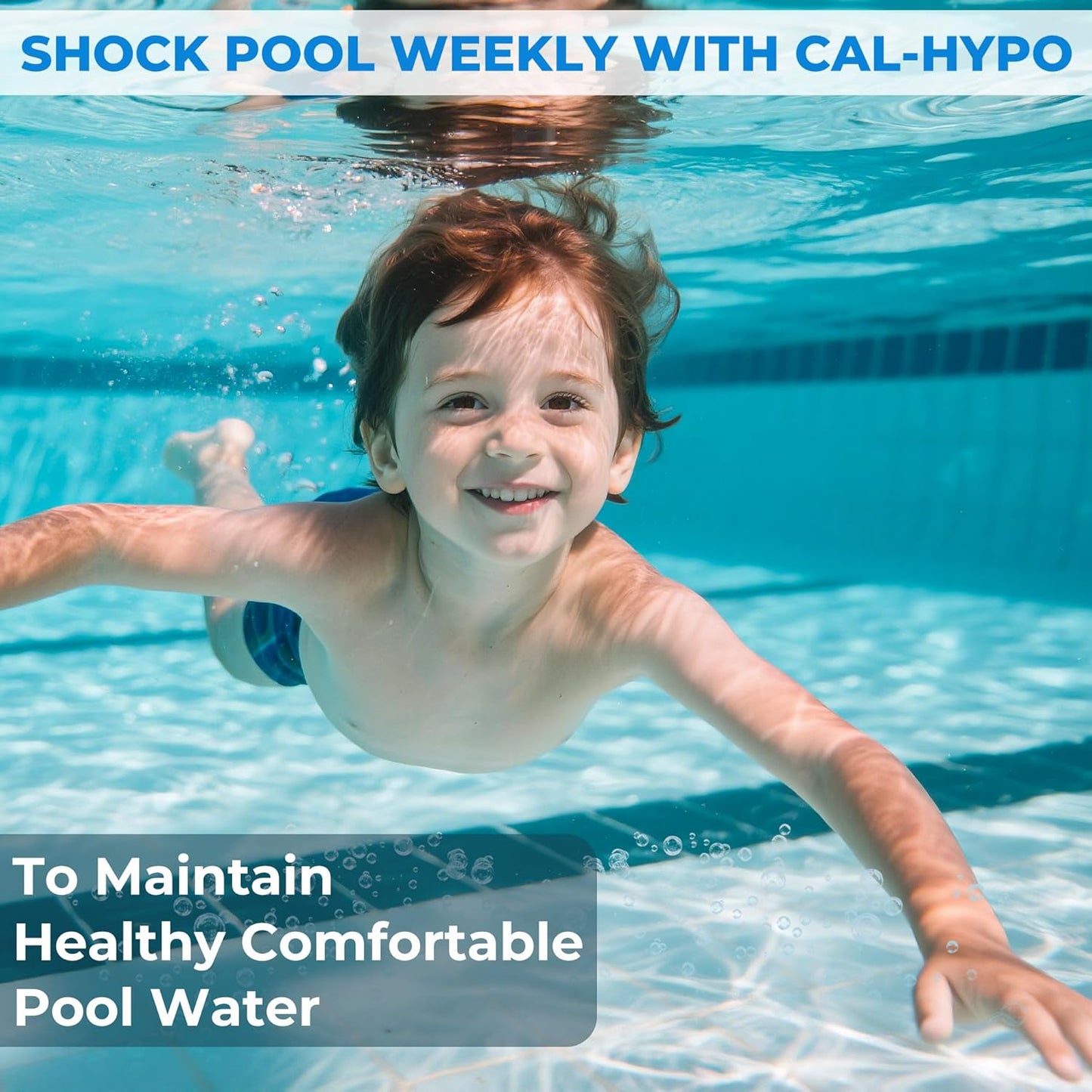 Pro-Grade Chlorine Pool Shock - 68% Cal-Hypo Granular Sanitizer for Crystal Clear Water | 2 x 1lb