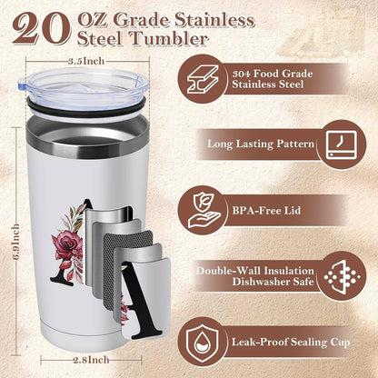 Skiennix 20 Oz Insulated Coffee Cup - Stainless Steel, Spill-Proof Travel Mug | Perfect Gift for Women
