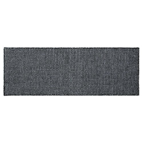 TYUU Black and White Bathroom Rugs, Waffle Runner Rug Bathroom Non Slip Washable Long Super Absorbent Quick Dry Boho Farmhouse Bath Decor, 60"x24" Black and White