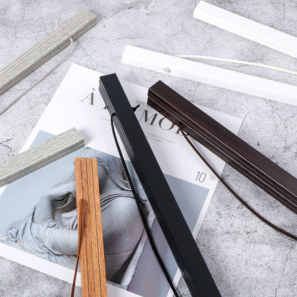 Benjia Magnetic Poster Hanger - 20" Wooden Frame for Canvas Art & Map Display (Grey)