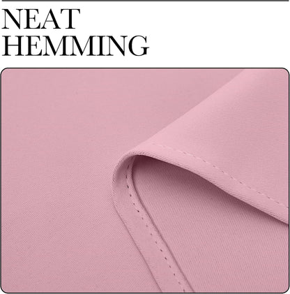NICETOWN Blackout Curtain Panels - Thermal Insulated Grommet Drapes, Crystal Pink, 55x68 Inches (1 Pair)