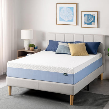 Zinus 12 Inch King Cooling Memory Foam Mattress - Fiberglass Free, Medium Feel, Breathable Design