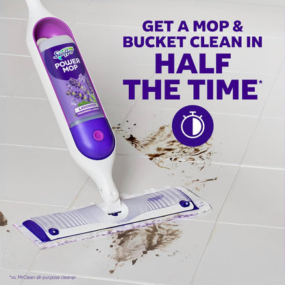 Swiffer PowerMop Floor Cleaning Solution - Lavender Scent | Triple Pack for Effortless Cleaning
