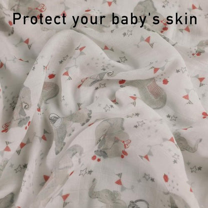 Graceful Baby Burp Cloths - Large 27 x 27 Inches | 6 Pack Soft Muslin Burping Rags for Newborns