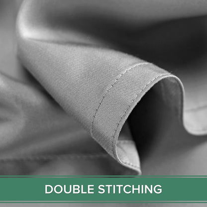 Pure Bamboo Twin Sheets - Luxuriously Soft 100% Organic Viscose Bed Sheet Set | Cooling & Durable (Twin, Stone Grey)