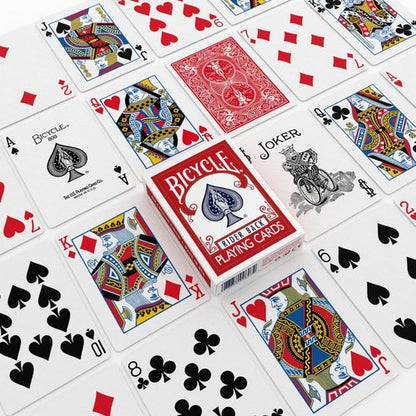 Back Bicycle Playing Cards - Standard Poker Size Deck | Classic Red & Blue 2-Pack for Family Game Night