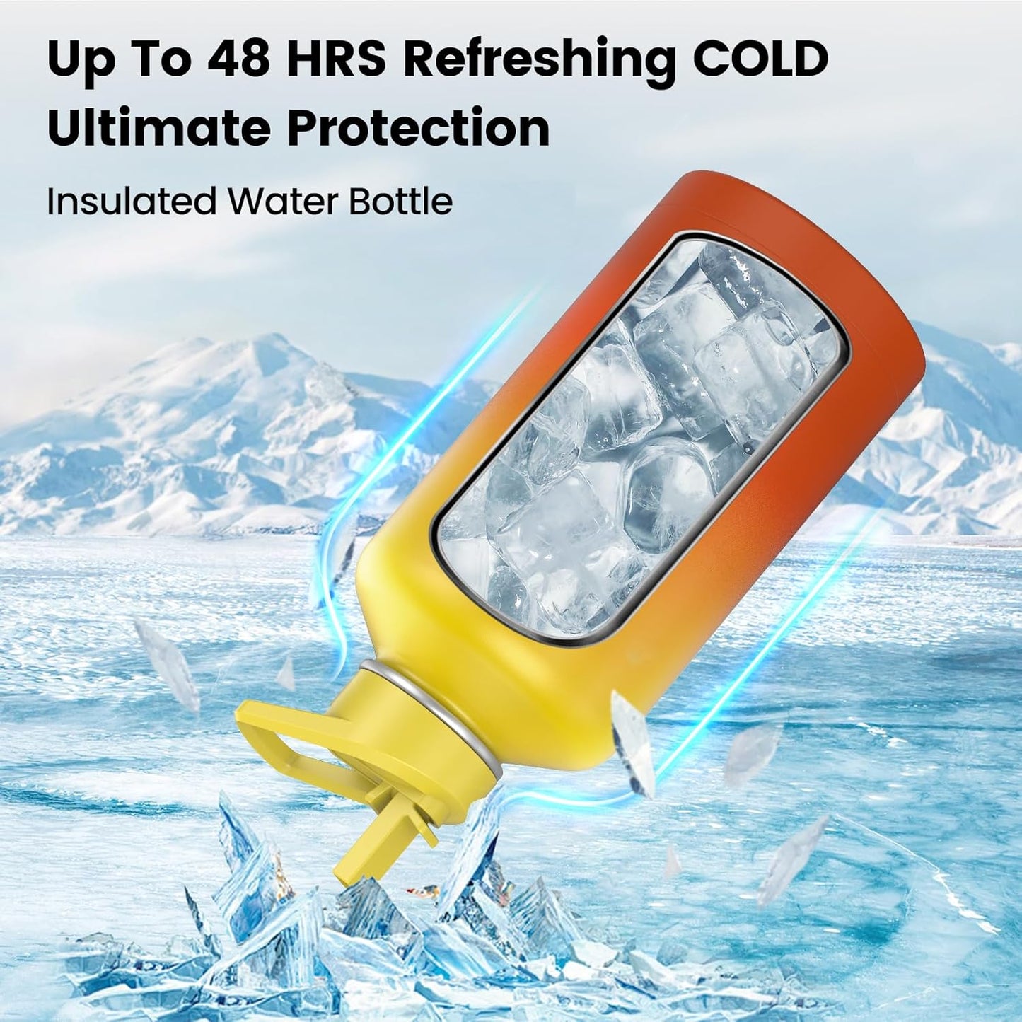 Simple Modern Insulated Water Bottle - 32 oz Triple Wall Vacuum Stainless Steel | Leak Proof & BPA-Free, Sunset Color