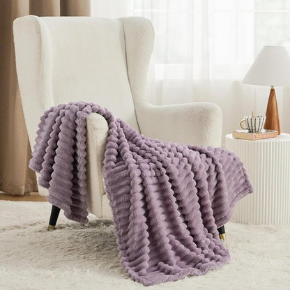 Bedsure GentleSoft Fleece Blanket - Super Soft Light Purple Cozy Throw for Couch | 60x80 Inches