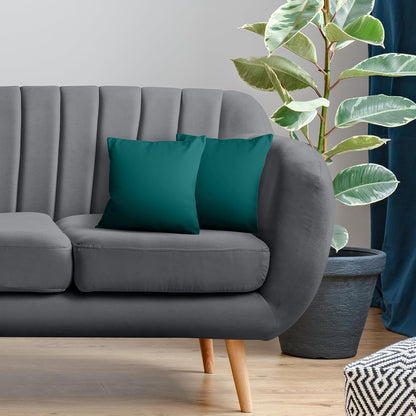 Utopia Bedding 16x16 Pillow Inserts - Set of 2 Dark Teal Decorative Throw Pillows for Sofa & Bed - Soft & Fluffy Cushions