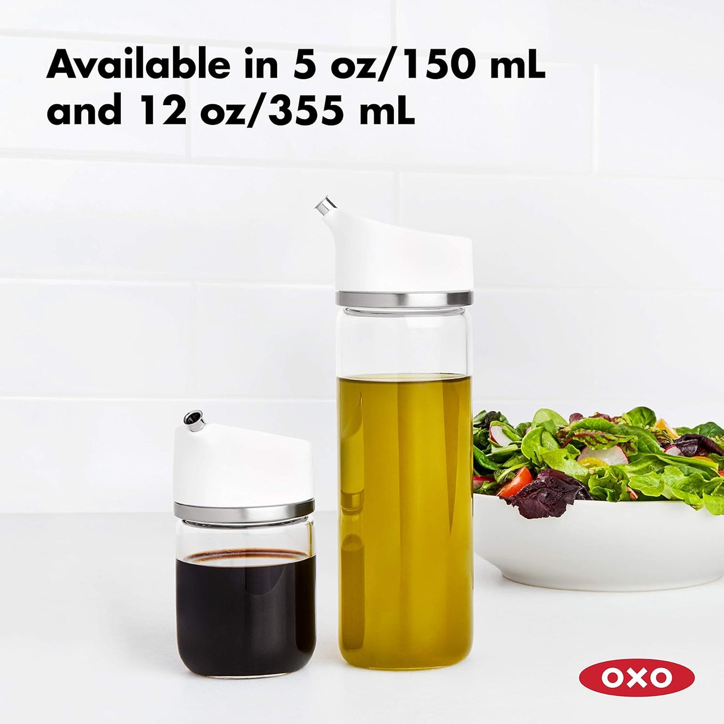 OXO Good Grips 12 Oz Precision Pour Glass Oil Dispenser - Effortless Control for Cooking