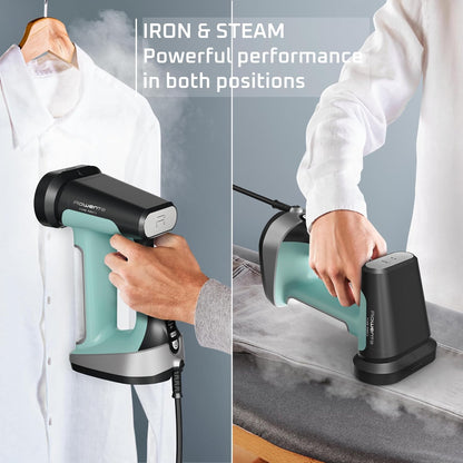 Rowenta Handheld Steamer - 2-in-1 Steamer & Iron with 1875W Power | Lightweight & Auto-Off Feature