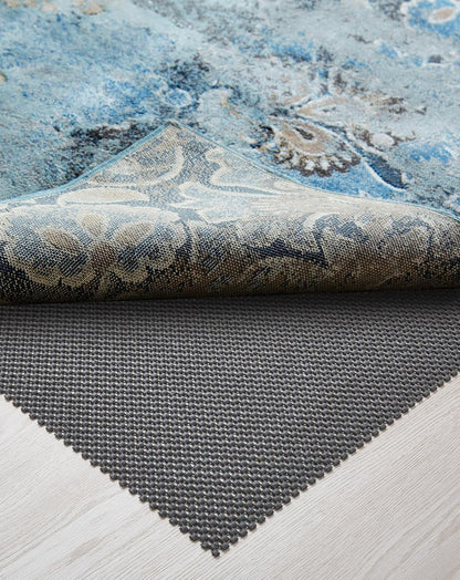 Veken Rug Pad Gripper - Non-Slip 2x6 Ft Thick Dark Grey Mat for Hardwood & Tile Floors