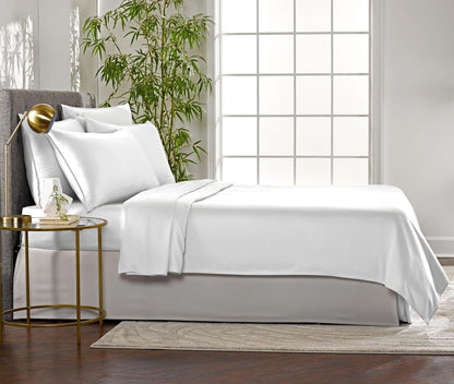 Pure Bamboo King Sheets - 100% Organic Viscose Bed Sheet Set, Soft & Cooling | King Size, White (Pack of 2)