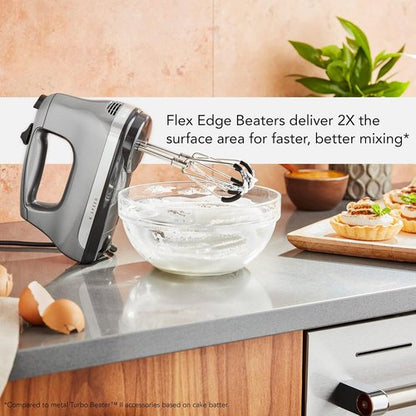 KitchenAid Hand Mixer - 6 Speed with Flex Edge Beaters for Effortless Mixing | KHM6118